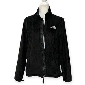 The North Face Women’s Black Fuzzy Fleece Full Zip Jacket Size L Warm Soft